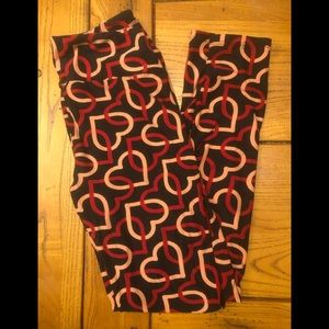 Lularoe heart leggings OS